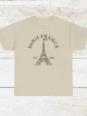 Paris France Eiffel Tower French Flag Unisex T-shirt